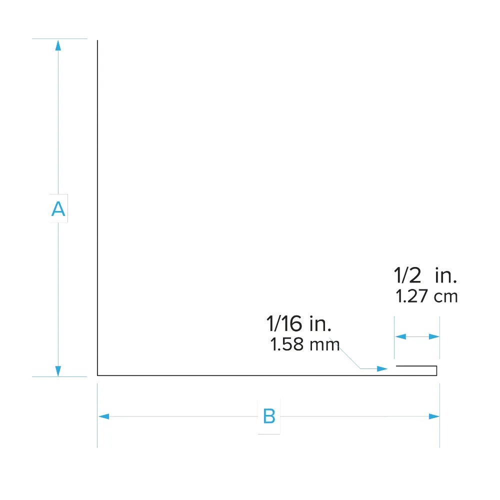 26 Gauge x 1/2" x 41/2" x 5" Galvanized Angle Flashing