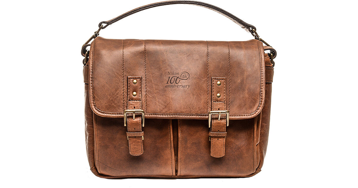 Nikon 100th Anniversary Premium Leather Bag (Antique Cognac)