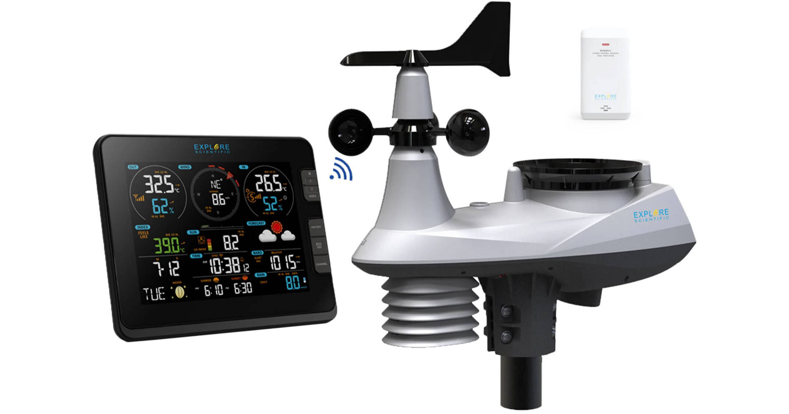 Explore Scientific 7in1 WiFi Professional Weather WSX3001 B&H
