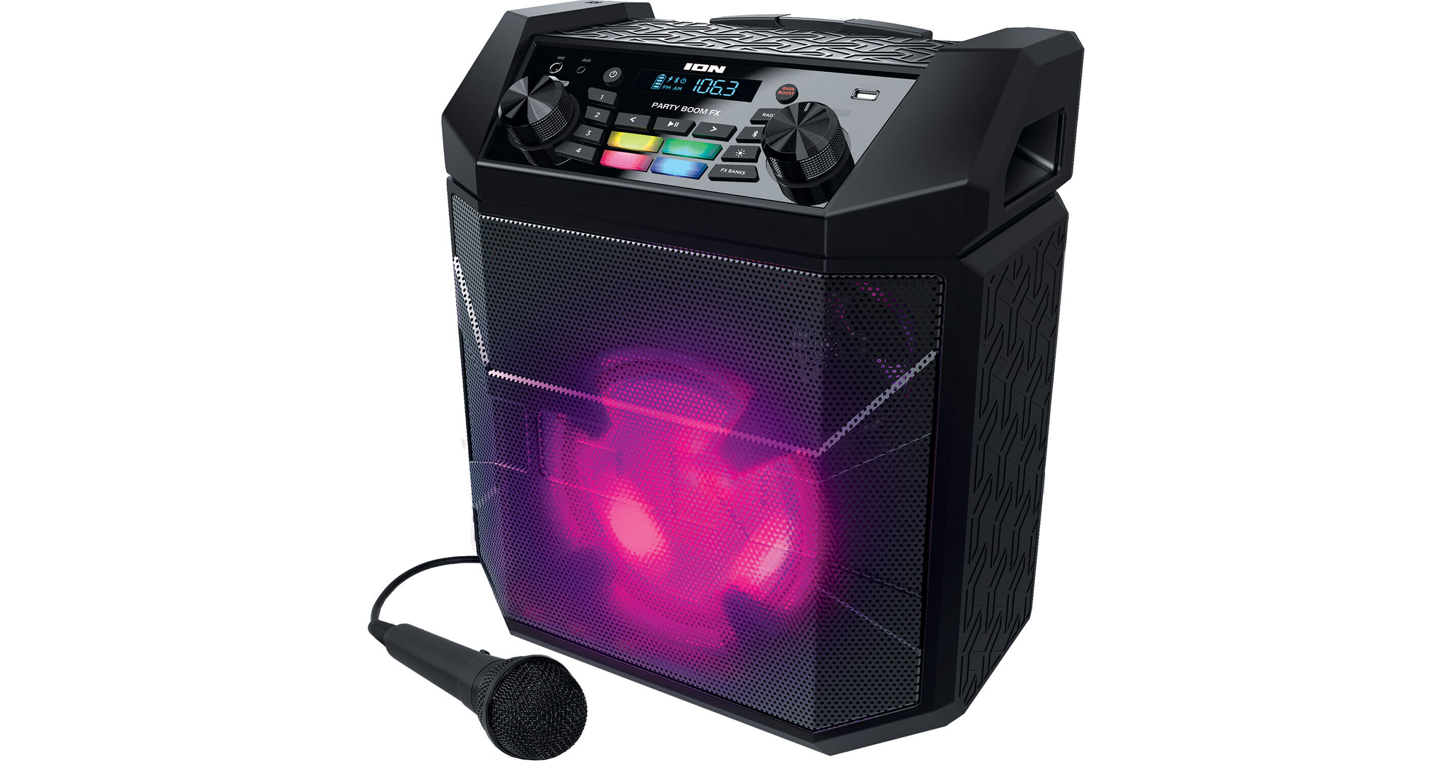 ION Audio Party Boom FX 100W 2Way Rechargeable Speaker IPA101A