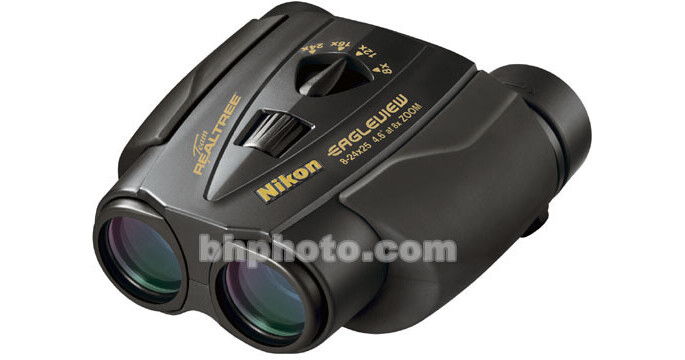 Nikon 824x25 Eagleview Zoom II Binocular (Black) 7496 B&H Photo
