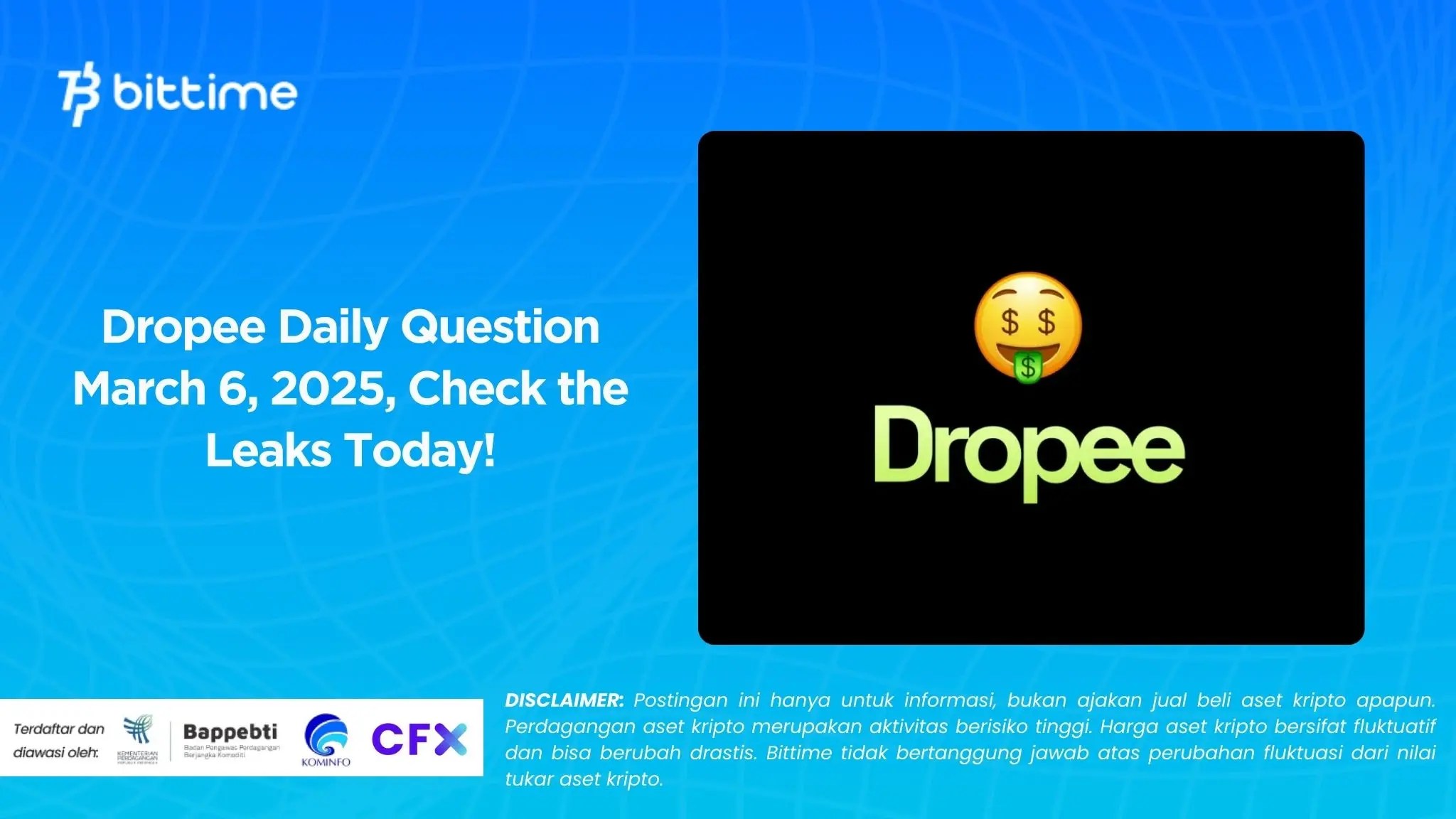 Dropee Daily Question March 6, 2025, Check the Leaks Today!