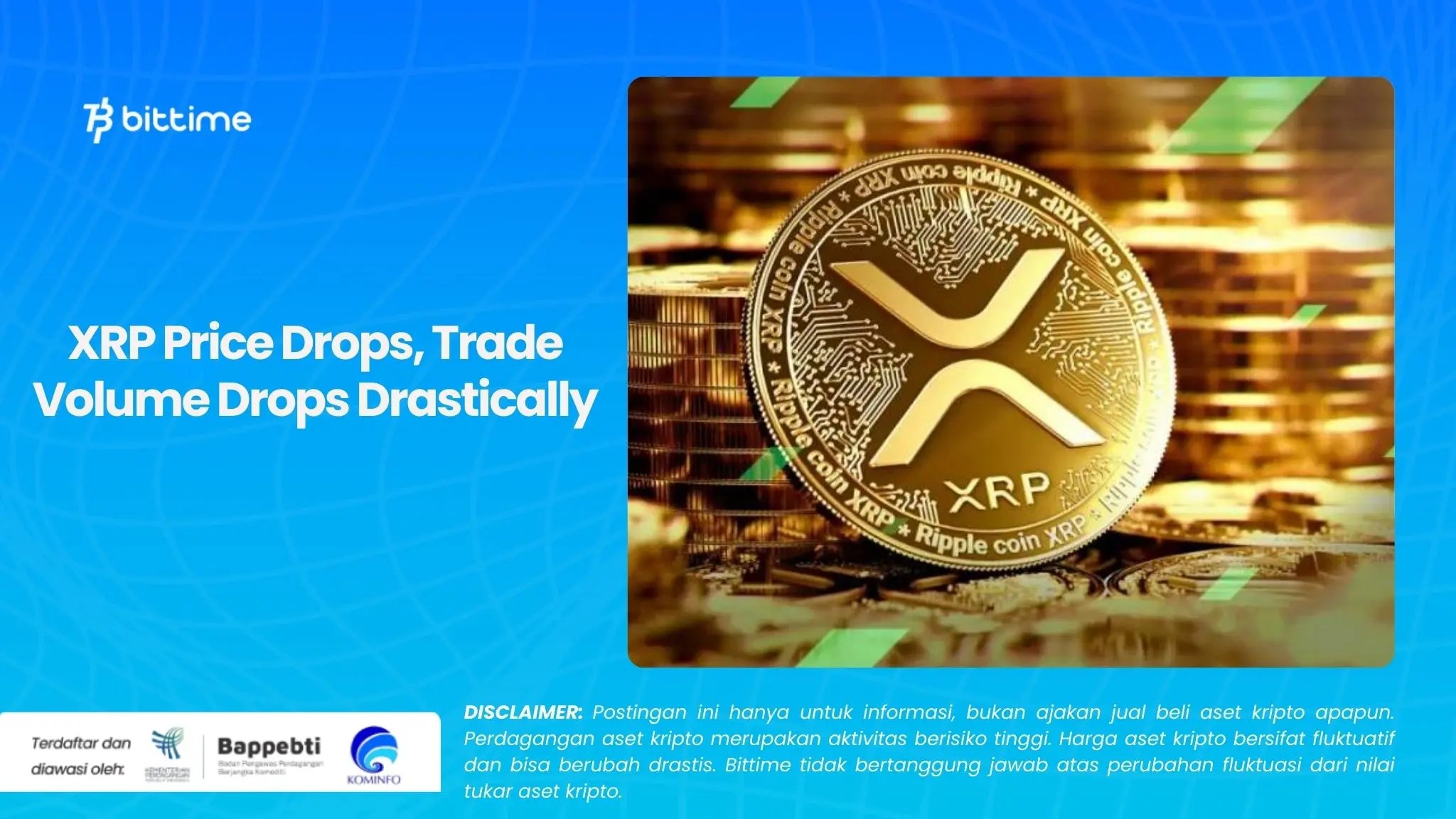 XRP Price Drops, Trade Volume Drops Drastically(05)