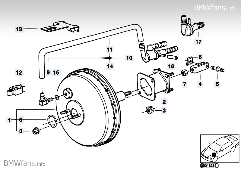 small nipple on the brake booster "non return valve"?