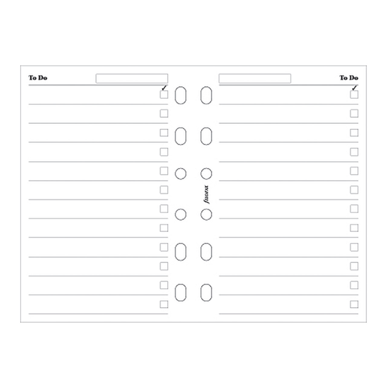 Filofax Refills To Do Pocket White 5015142600136 Booktopia