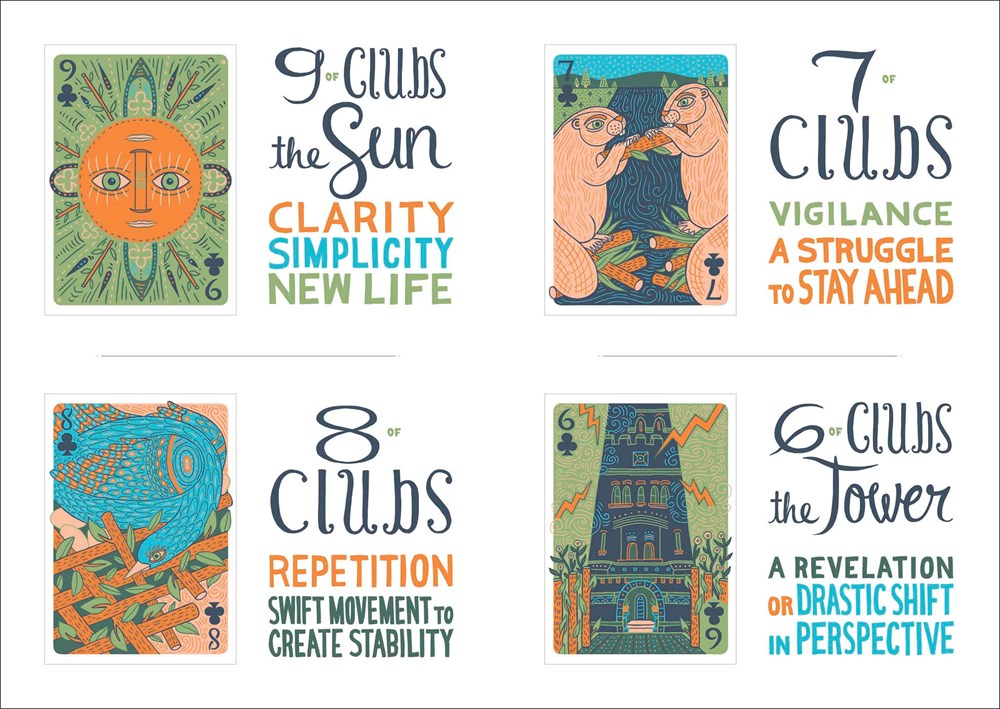 The Illuminated Tarot, 53 Cards for Divination & Gameplay by Caitlin