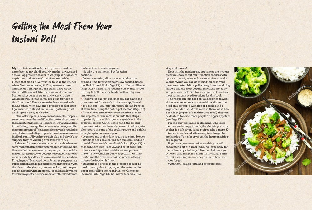 Instant Pot Asian Pressure Cooker Meals, Fast, Fresh & Affordable