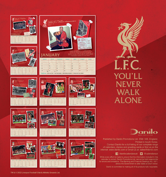 The Liverpool FC 2023 Desk Easel Calendar by Danilo Promotions 9781801228237 Booktopia