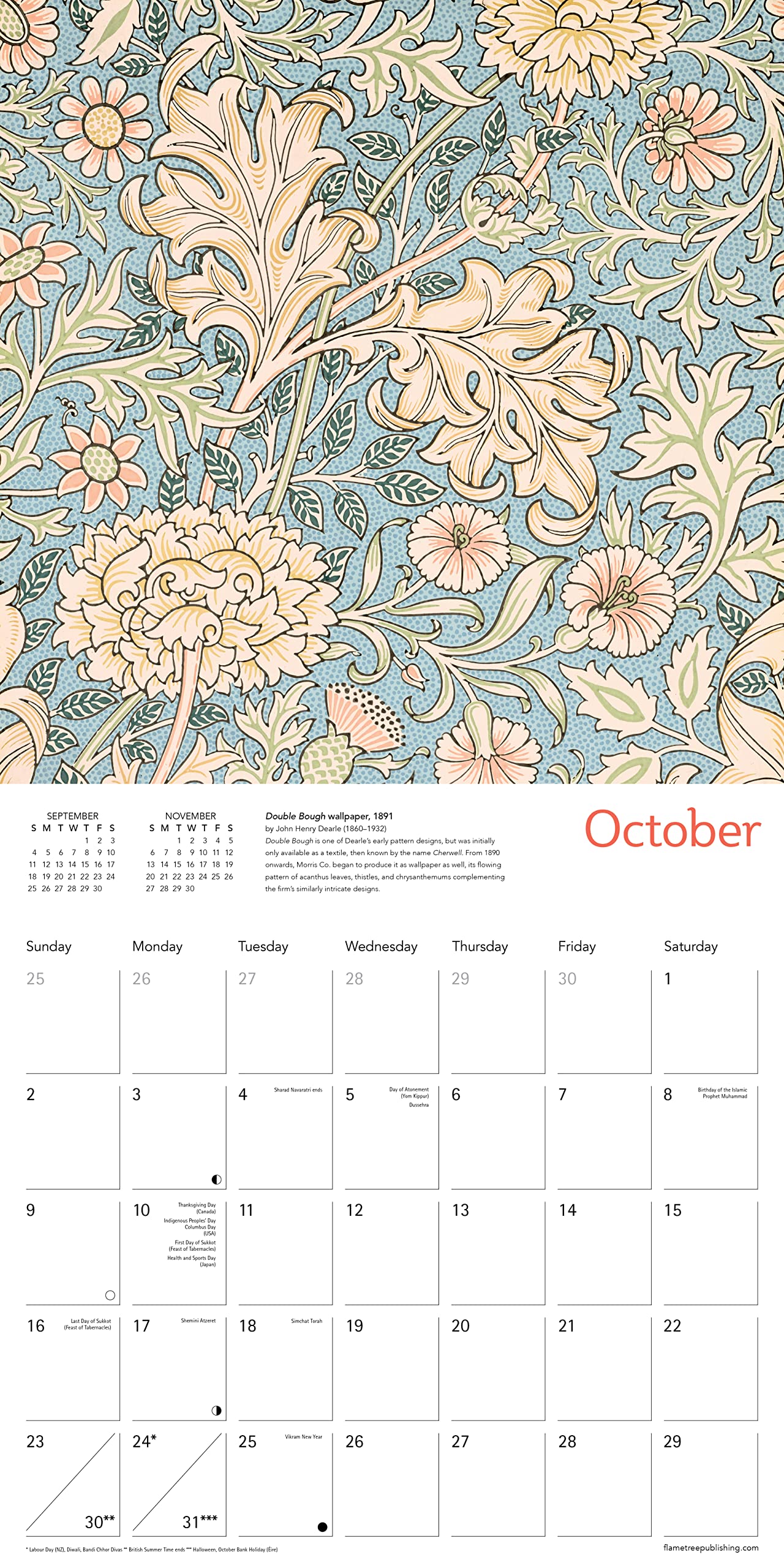 William Morris Gallery 2022 Wall Calendar (Art Calendar), William Morris Gallery by Flame Tree