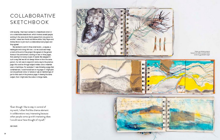 Sketchbook Explorations by Shelley Rhodes Mixed Media Approaches For
