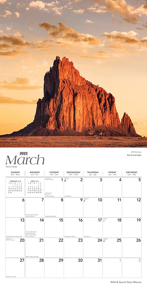 New Mexico - 2022 Wall Calendar, Wild & Scenic By Browntrout |  9781975439293 | Booktopia