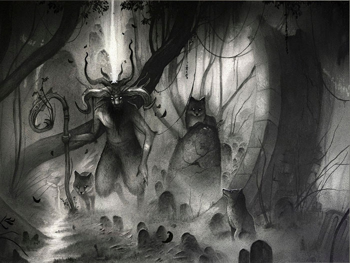 Shadows And Mist I Draw Mystical Creatures With Graphite Bored Panda