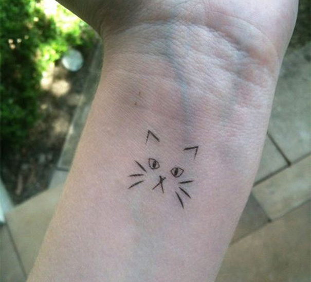 116 Minimalistic Cat Tattoos For Cat Lovers | Bored Panda 548_x_605_jpg