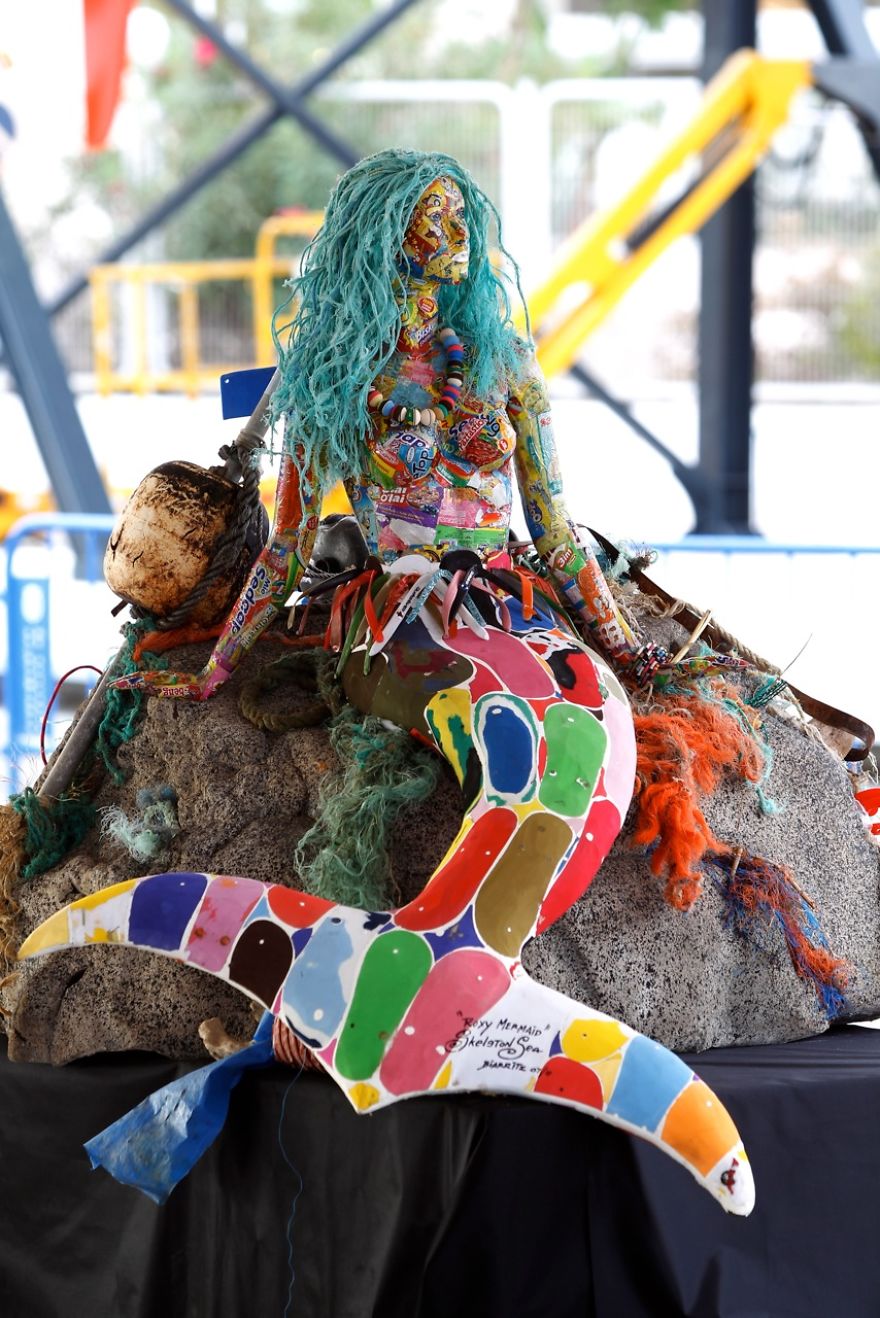 13 Giant Sculptures Made Entirely Of Beach Waste To Make You Reconsider