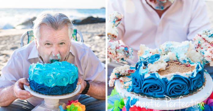 Of course you can always add specific wishes for his. I Made My Dad Do A Cake Smash For His 70th Birthday ...