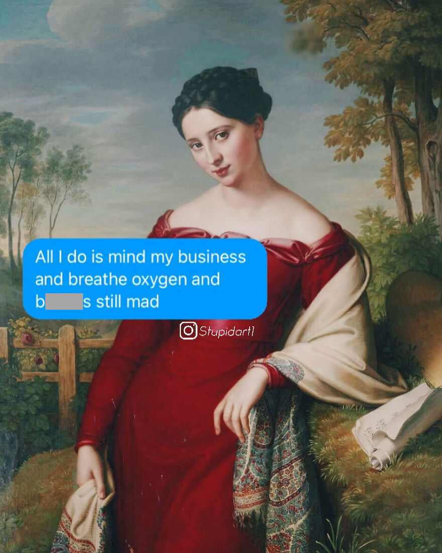 Artist Gives Captions To Paintings, And It’s Somewhat Deep And Funny