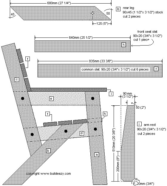 🔨 How to make a Simple Garden Chair BuildEazy