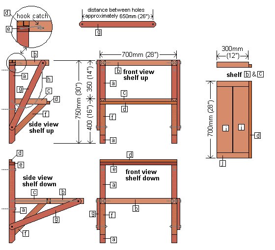 🔨 How to make a wall mounted folding work bench BuildEazy