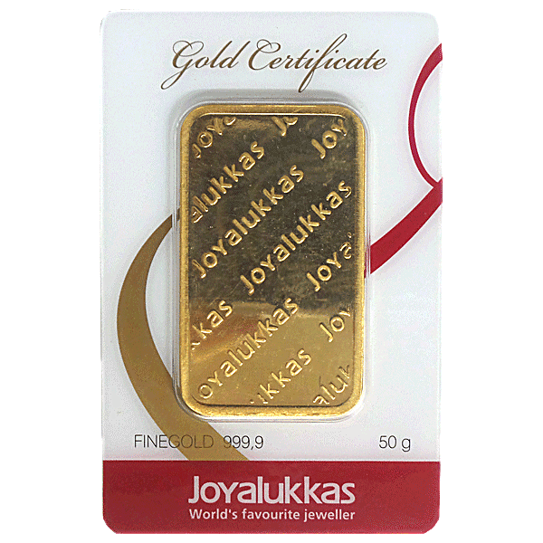 Joyalukkas Gold Bar Circulated in good condition 50 g