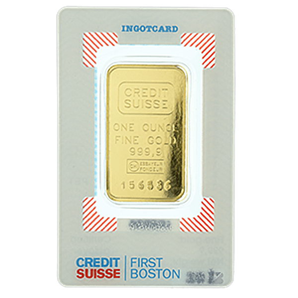 Credit Suisse First Boston Gold Bar 1 oz BullionStar