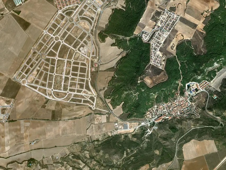 Amazing Satellite Images Of Spanish Ghost Towns Abandoned Since The