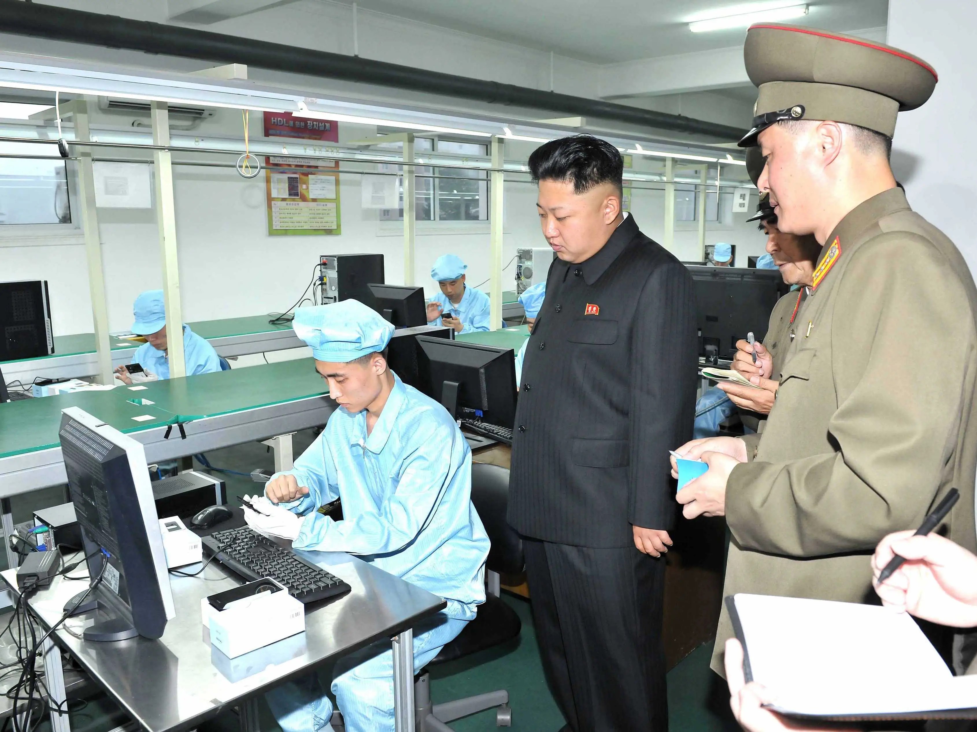 Photos Of Kim Jong Un Inspecting North Korea's First