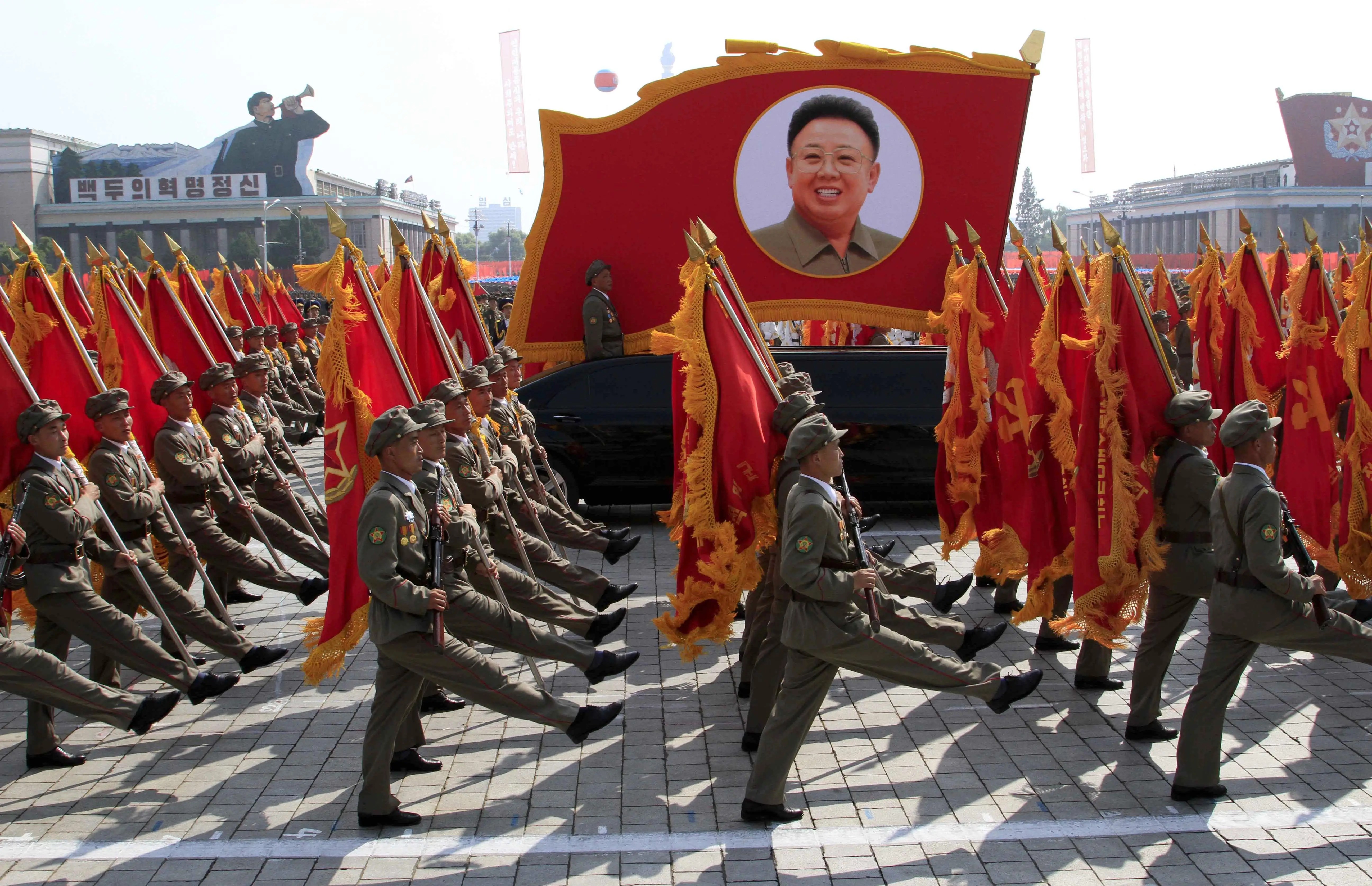 North Korea Shows Off Marching, Cheering, Tractor Pulling Prowess With