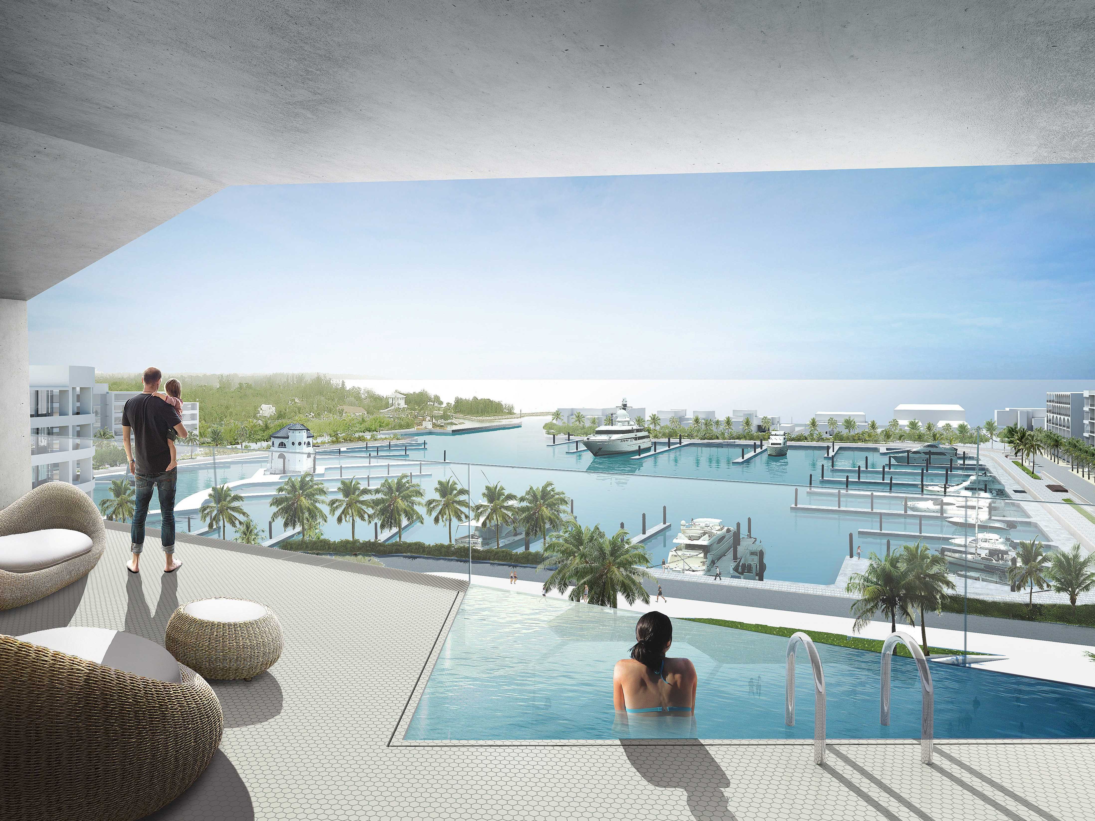 Every Unit At This New Bahamas Condo Comes With A Private Swimming Pool