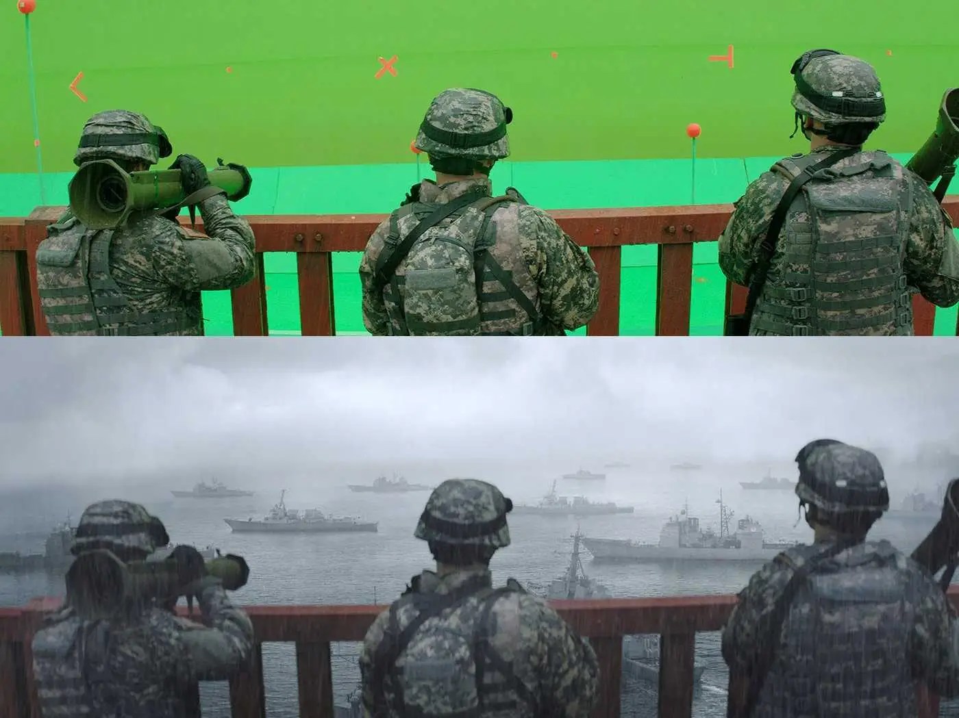 Incredible Before And After Images Of Special Effects In Movies