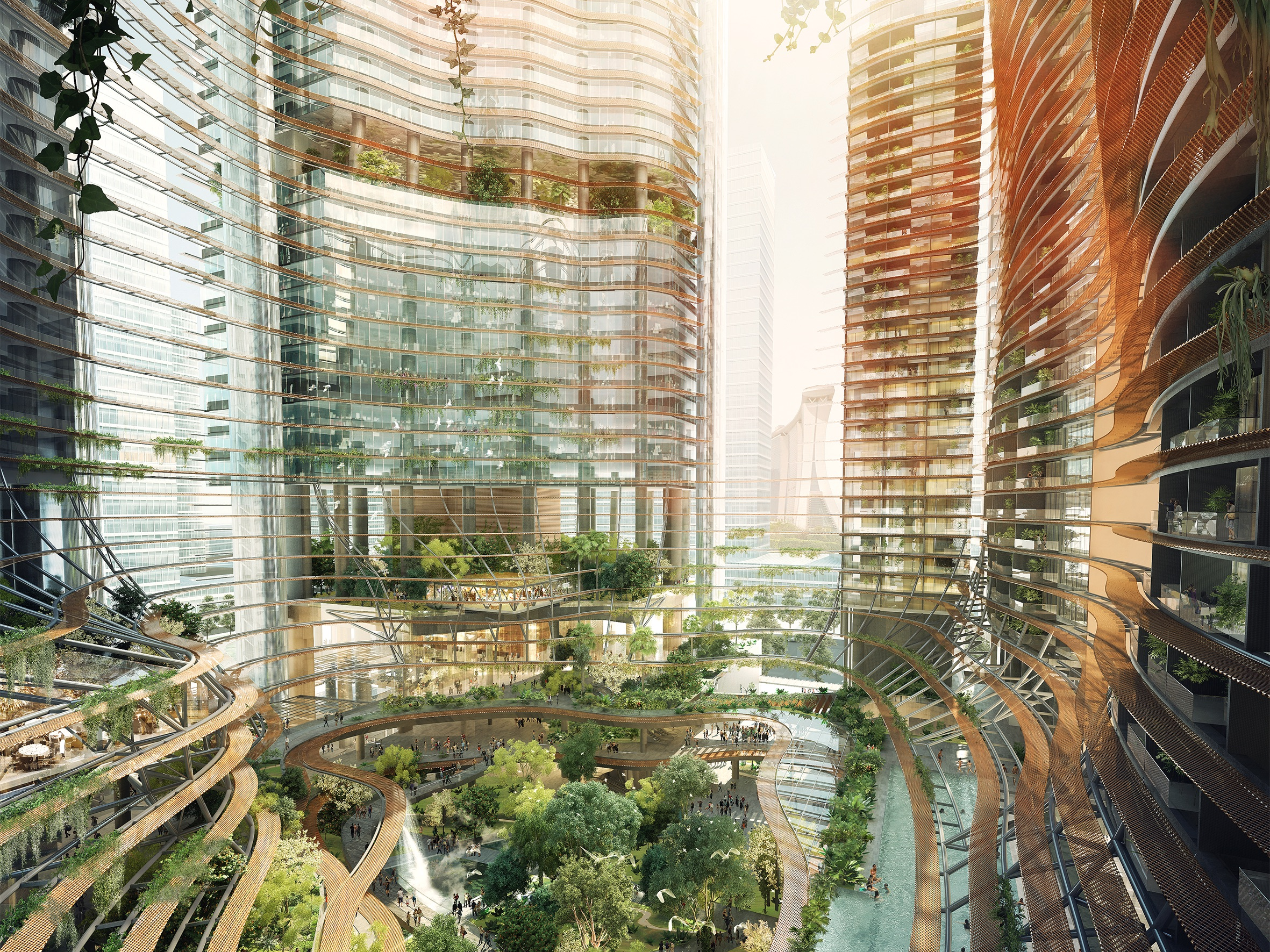 Singapore is building an entire forest in a highrise apartment atrium