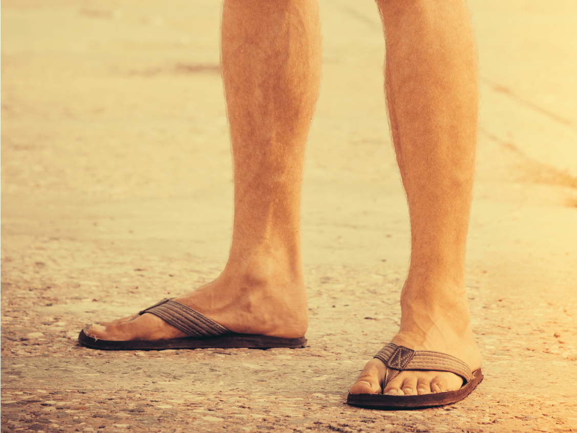 Mick Jagger perfectly sums up why no guy should ever wear flip flops