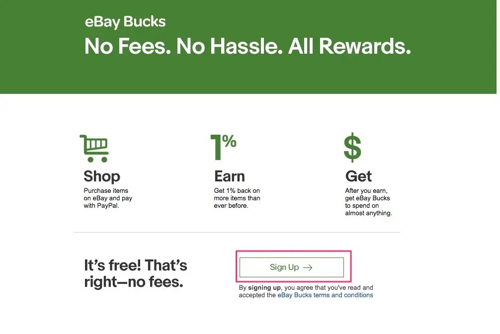 How to use eBay Bucks or sign up for eBay's rewards