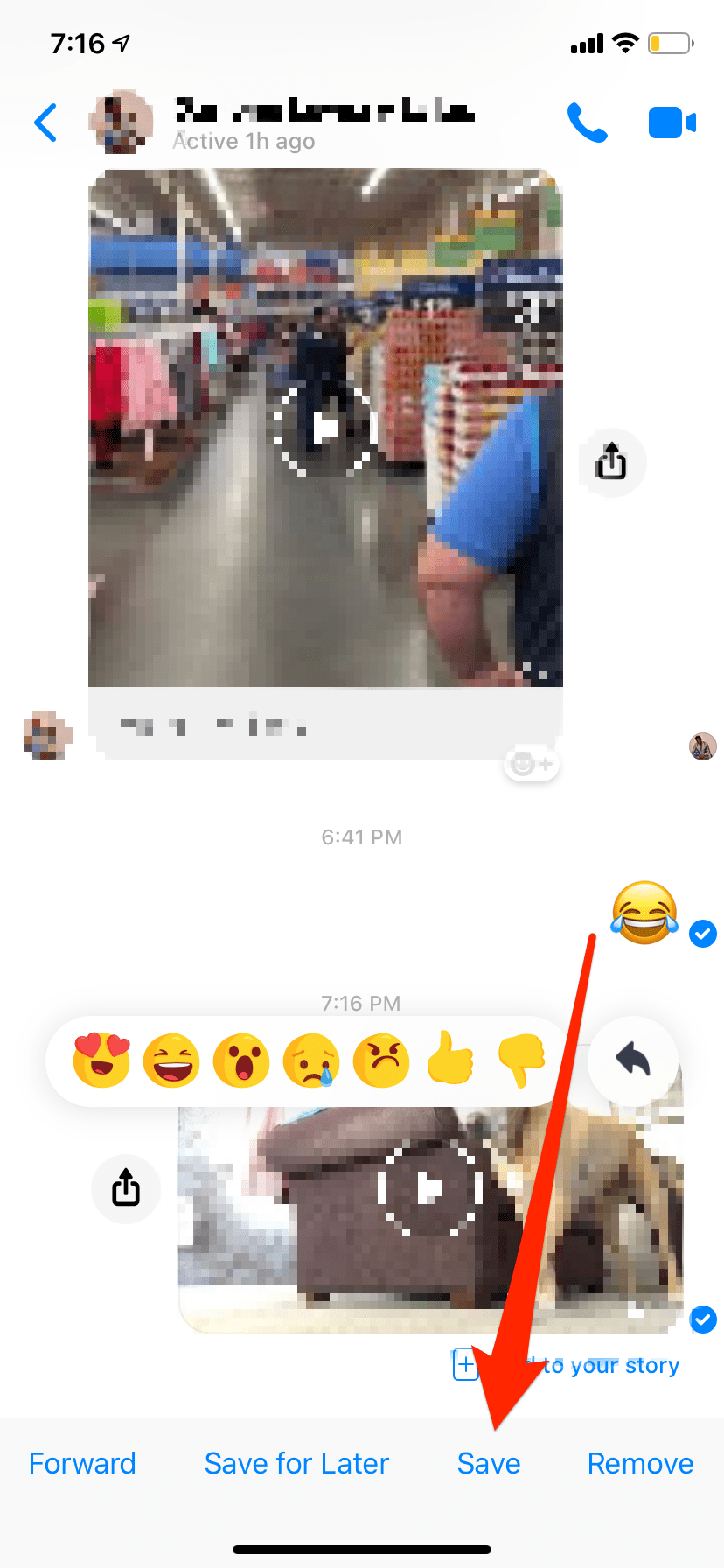 How to save a video from Facebook Messenger on your iPhone or Android phone