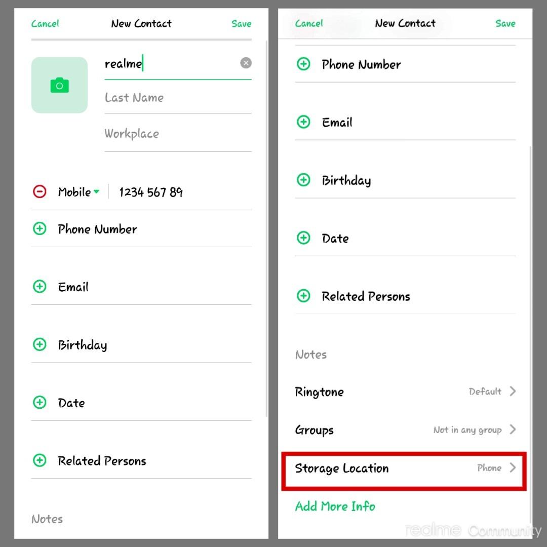 Realme Ui Tips & Tricks: Save Contacts To Google Account On Coloros - Realme Community
