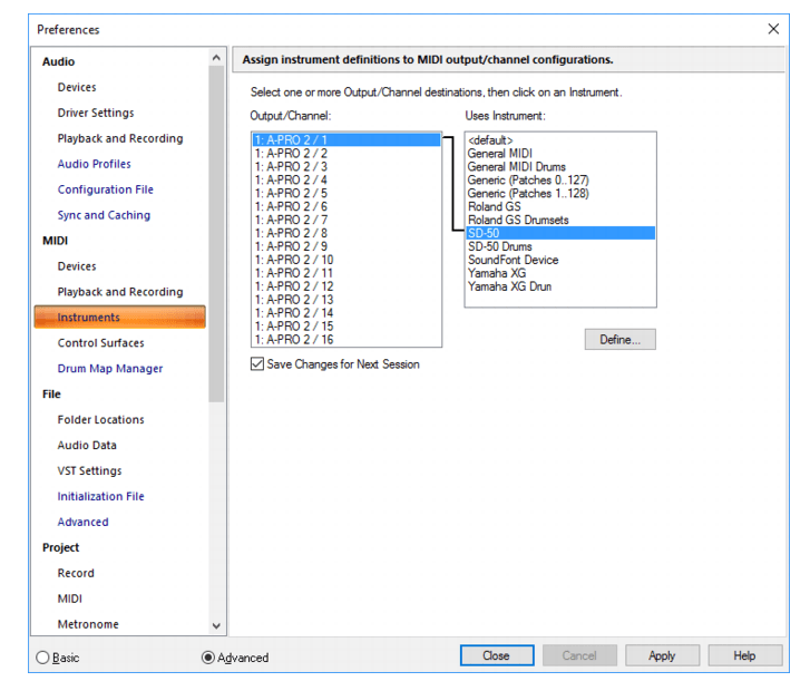 Cakewalk Cakewalk Documentation MIDI Instruments