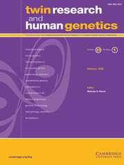 Twin Research and Human Latest issue Cambridge Core