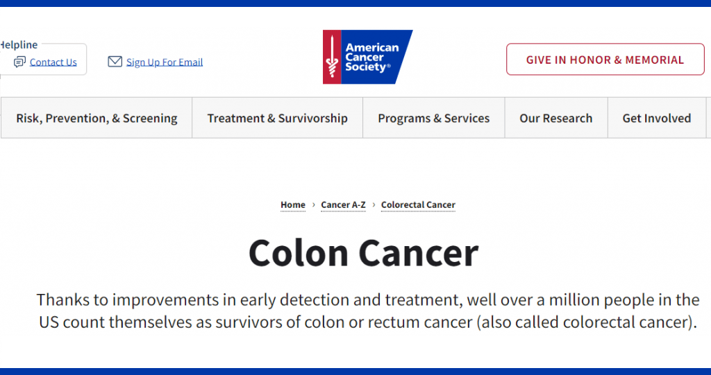 Colon Cancer Diagnosis, Treatment and Support Programs