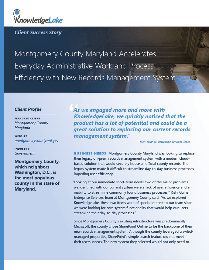 KnowledgeLake for Government Carahsoft