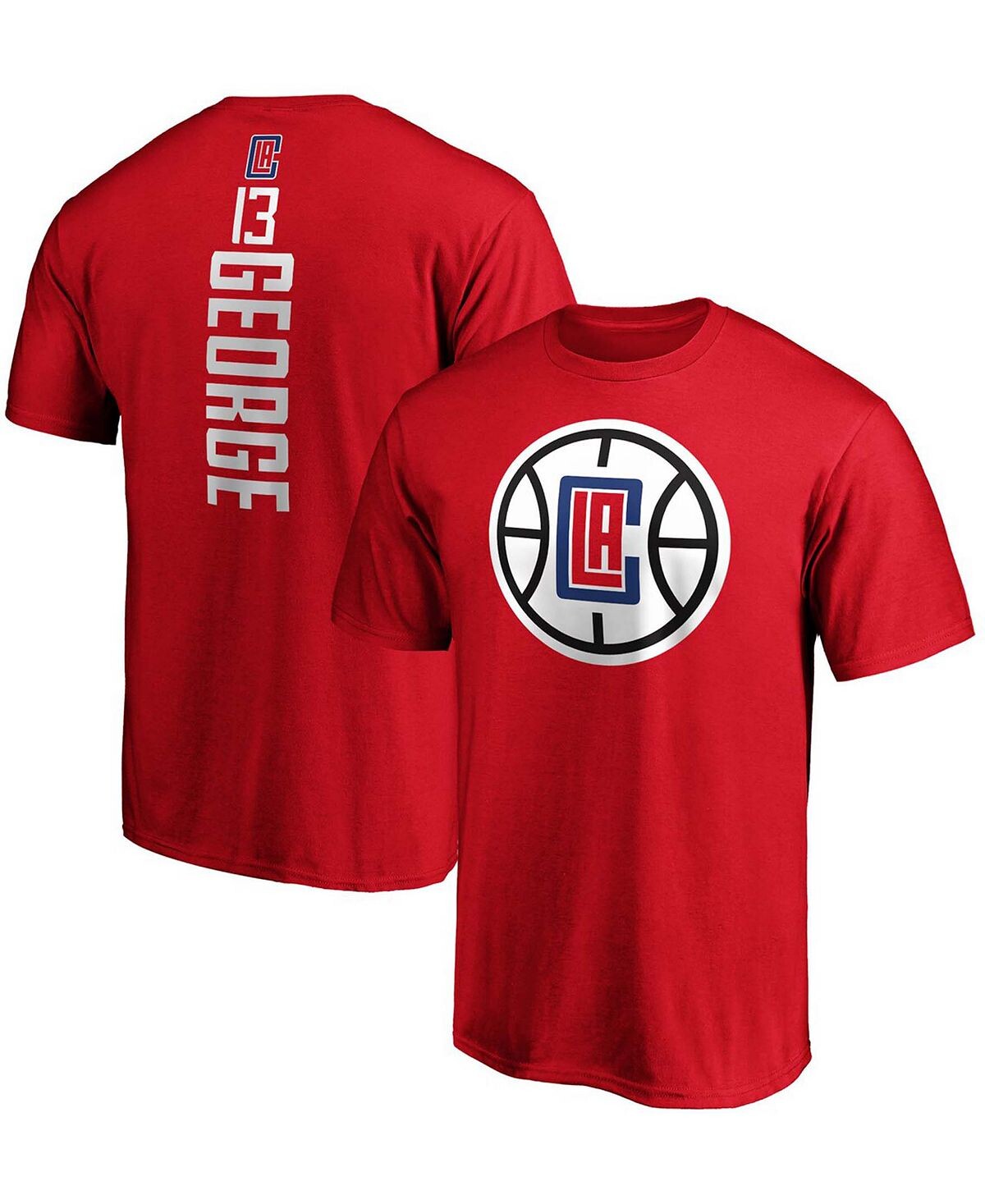 Мужская футболка big and tall paul red la clippers team