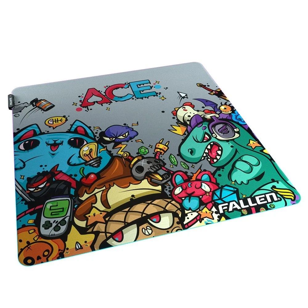 Mousepad Gamer Fallen Ace Rgb Speed+ Médio