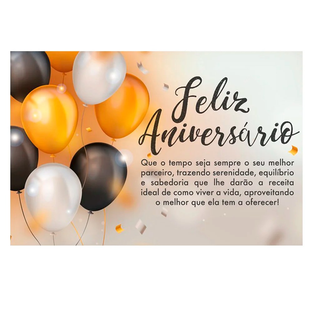 Cartão Aniversário Balões Cestas Michelli