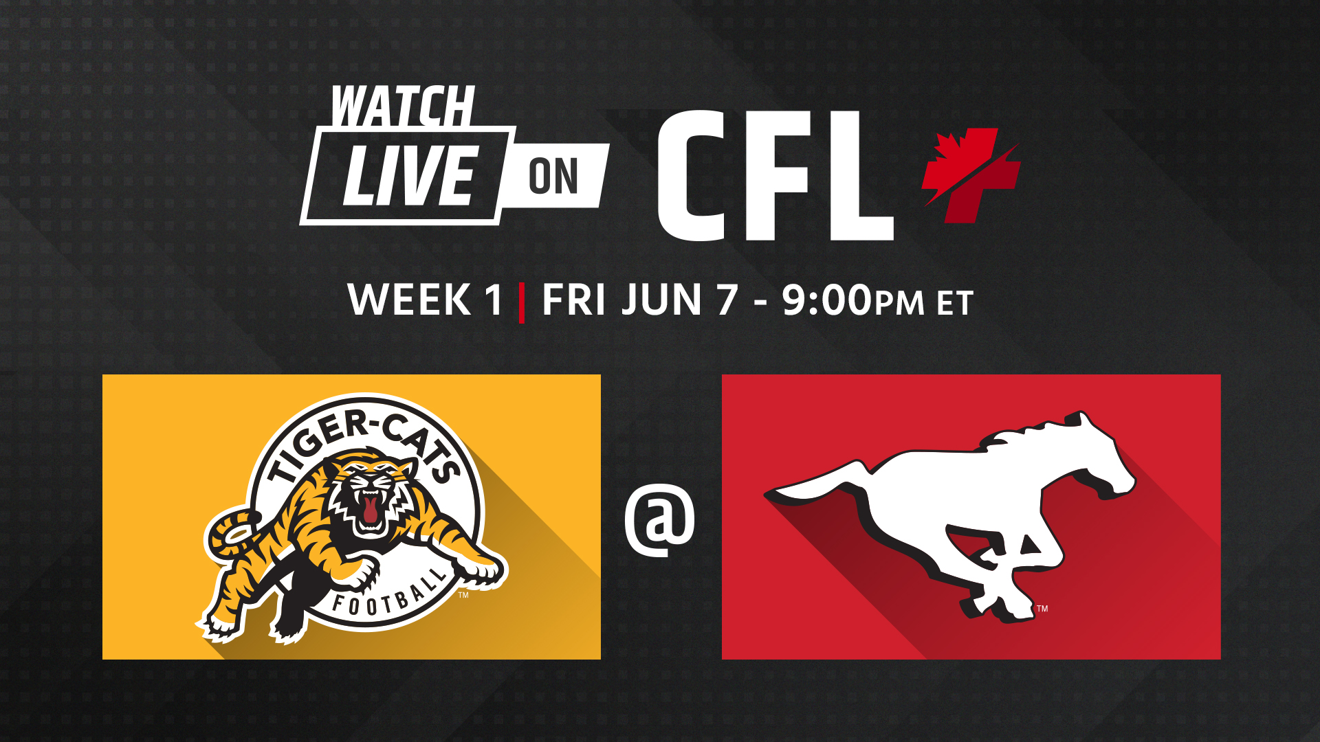 Week 1 Hamilton TigerCats at Calgary Stampeders CFL.ca