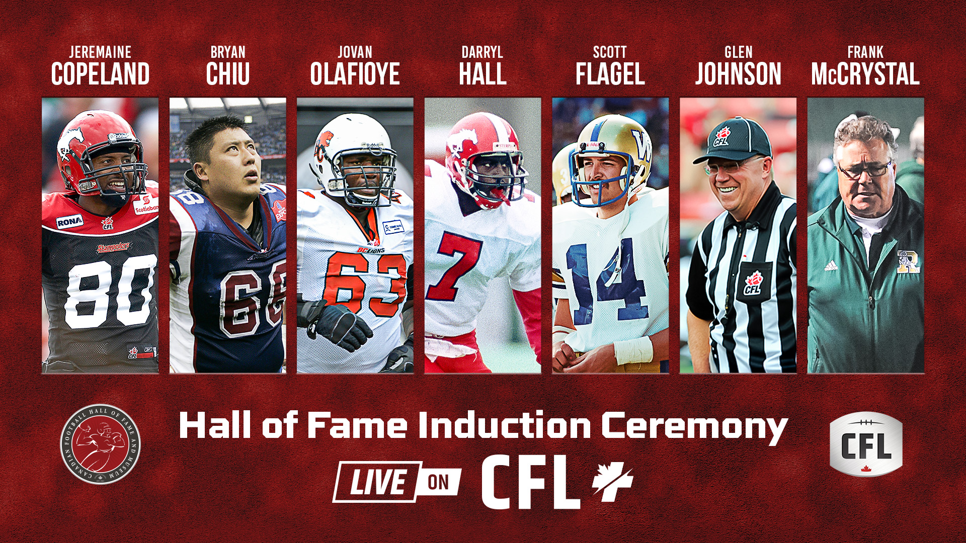 Canadian Football Hall of Fame Ceremony Class of 2025 CFL.ca