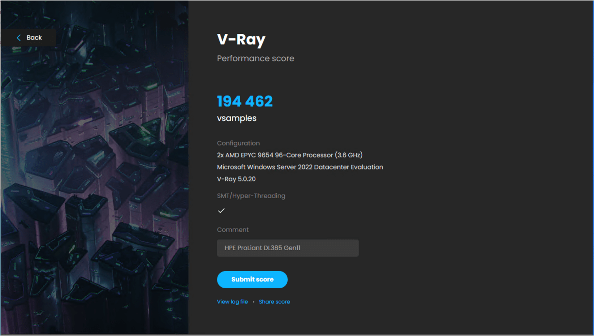 Breakthrough VRay Benchmark speed record set by 4th Gen AMD EPYC™ CPUs