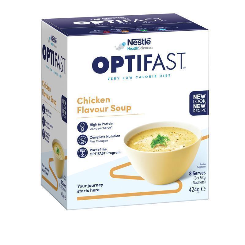 Buy Optifast VLCD Soup Chicken 8 x 53g Online at Chemist Warehouse®
