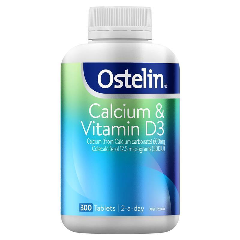 Buy Ostelin Calcium & Vitamin D3 300 Tablets Exclusive Size Online at