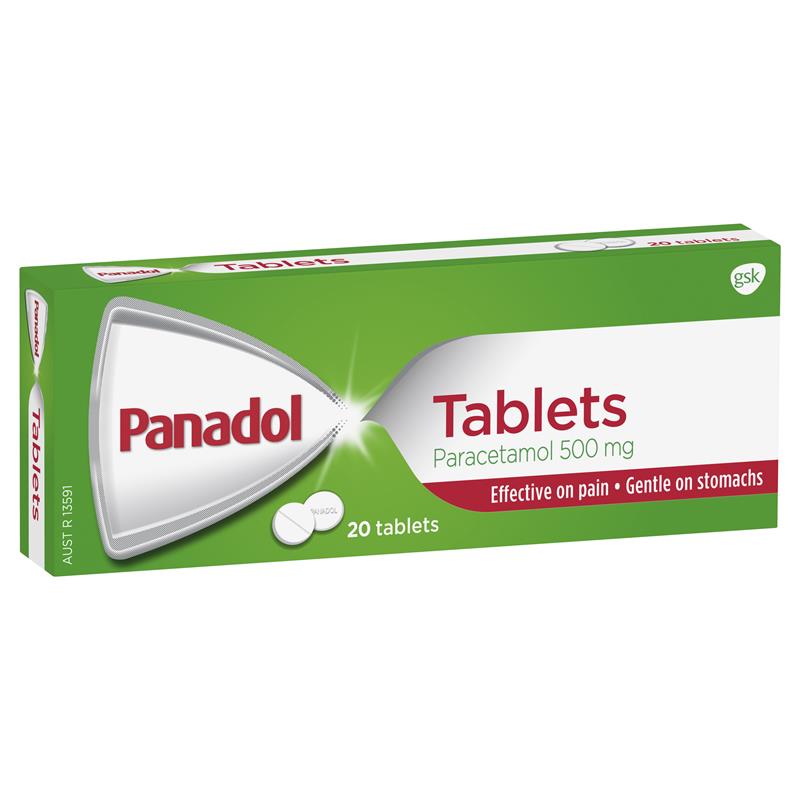 Buy Panadol Paracetamol Pain Relief Tablets 500mg 20 Online at Chemist
