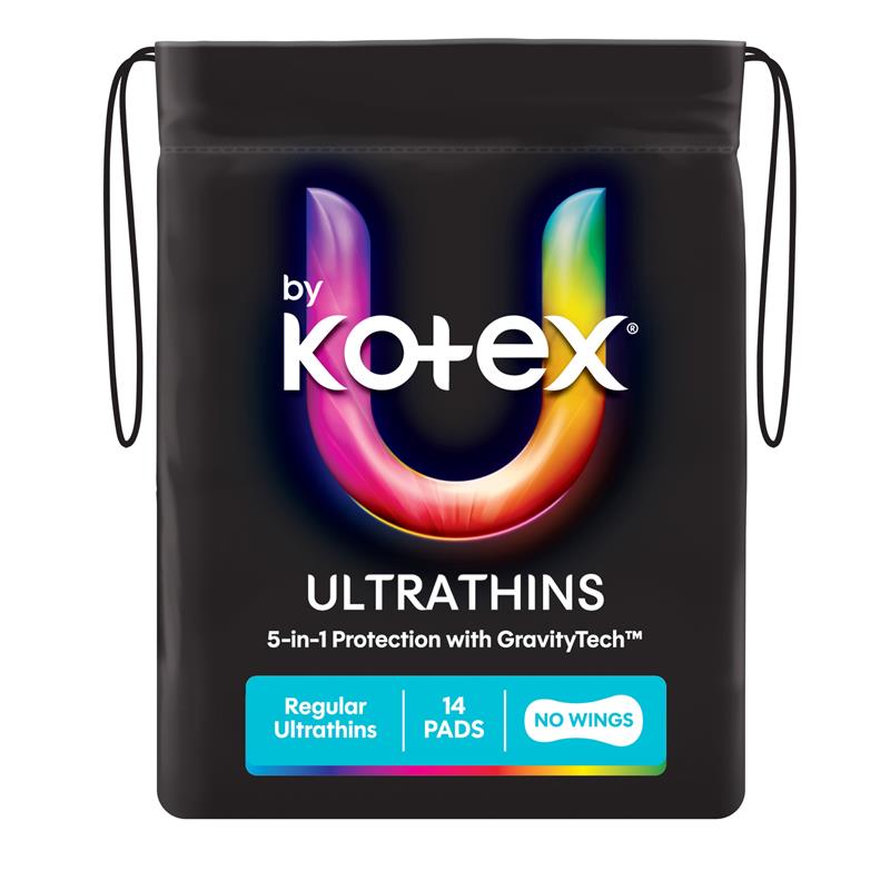 Buy U By Kotex Ultrathins Pads Regular 14 Pack Online at Chemist Warehouse®