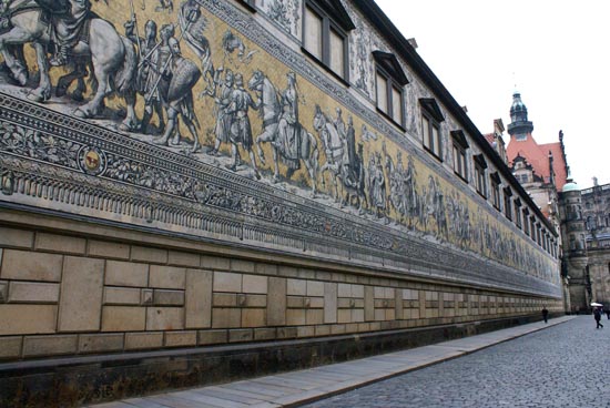 Sehenswertes Fürstenzug in Dresden