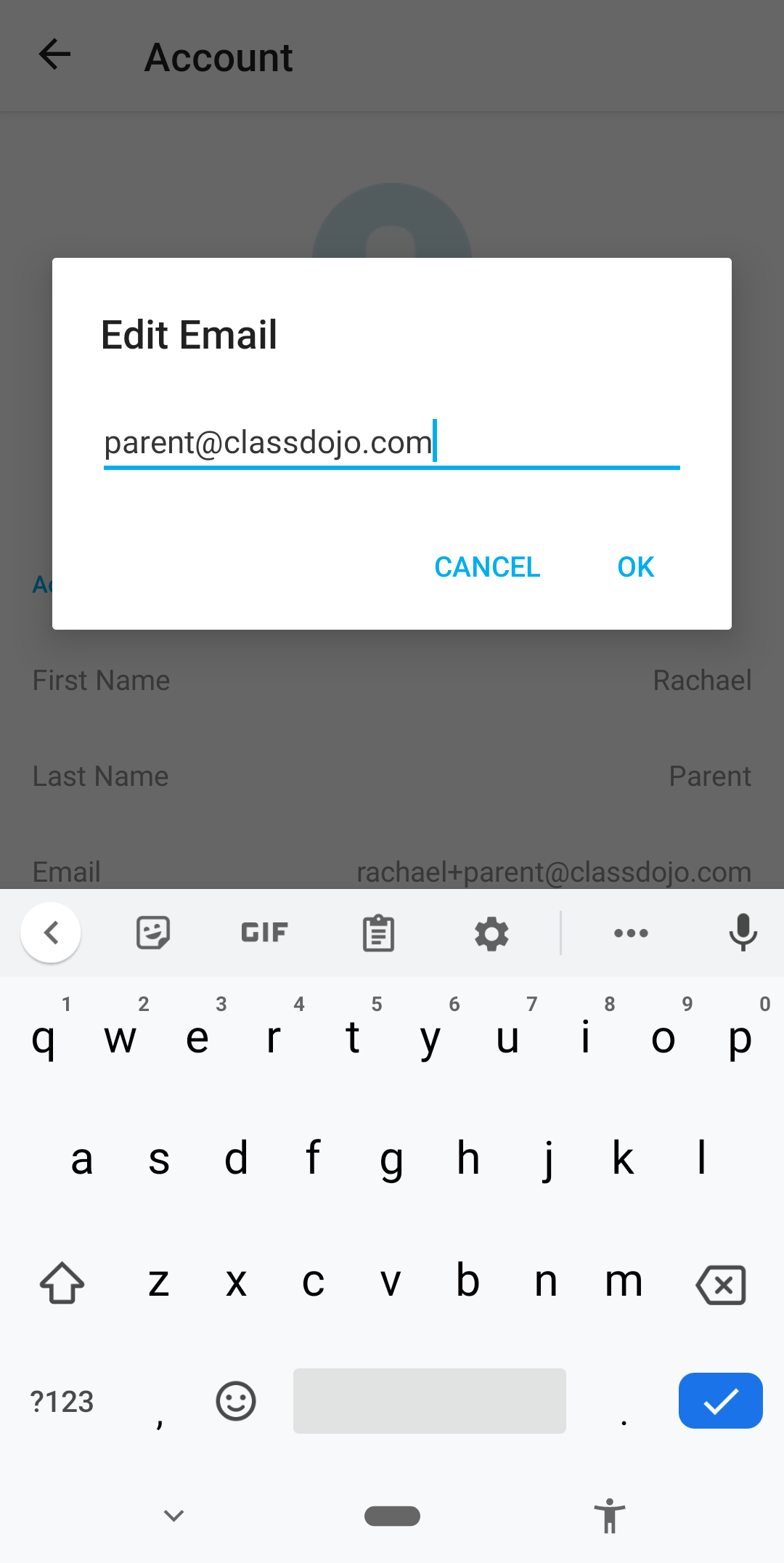 Change the Email Address for Your Parent Account ClassDojo Helpdesk
